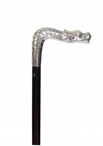 Walking stick luxury silver (Ag 925) Fayet Dragon