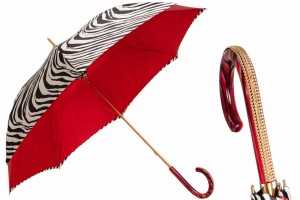 Luxury umbrella Pasotti Red Zebra