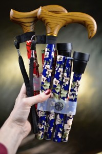 Walking cane foldable Morris FLOWER (81-91 cm)