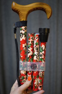 Walking cane foldable Morris Red (81-91 cm)