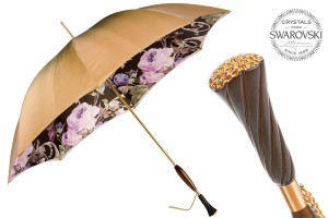 Umbrella luxurious Pasotti Vintage Wood and Swarovski®