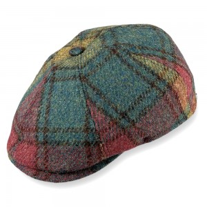 Men's green Harris Tweed beanie