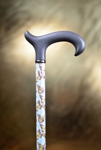 Walking cane with adjustable length Gastrock Butterfly