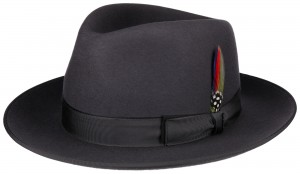 Hat Stetson Fedora Woolfelt gray