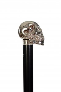 Walking stick Fayet Skull silver (imitation)