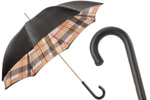 Luxury umbrella Pasotti with leather handle 