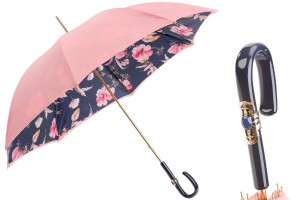 Luxury umbrella Pasotti Pink Flowers 