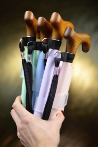 Walking cane folding Pastel (81-89 cm)