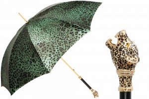 Luxury umbrella Pasotti Green Panther 