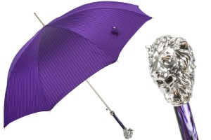 Luxury umbrella Pasotti Silver Lion Purple 