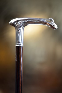 Luxury walking stick Fayet (Ag 925) equerre silver