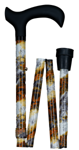 Folding walking stick "MARBLE" (80-92 cm)