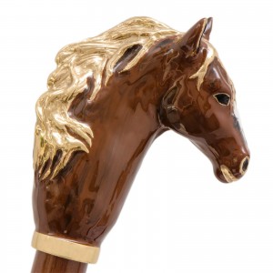 Pasotti Brown Horse Collectible Walking Stick