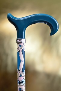 Walking stick with adjustable length Fayet Rose-Vichy So.Z