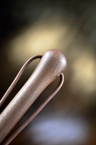 Collector's walking stick with double-sided blade