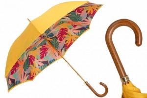 Luxury umbrella Pasotti Yellow Tropical