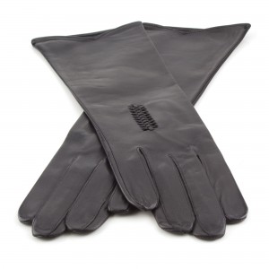 Women's leather gloves, longer cut