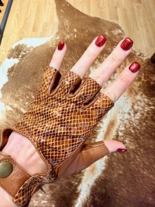 Driving Gloves Imitation Snakeskin