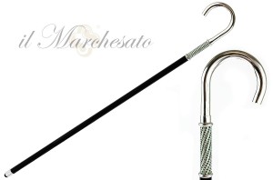 Marchesato Emerald silver walking stick
