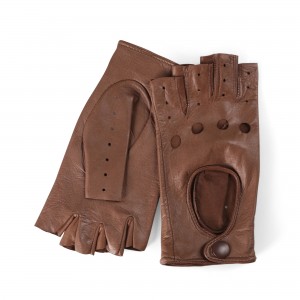 Leather driving gloves Brown