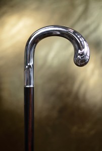 Walking stick luxury Fayet courbe Wave