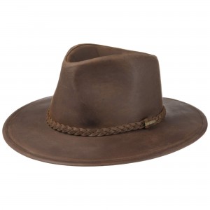 Hat Stetson Western Buffalo Leather Brown