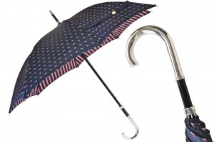 Luxury Umbrella il Marchesato silver-plated handle 