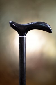 Walking cane Fayet corner noire sur ebene