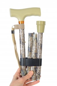 Walking cane foldable Paisley (84-94 cm)