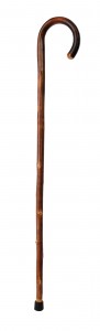 Walking stick wood with rubber tip
