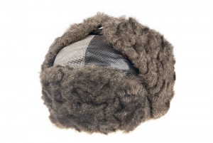 Winter cap with fake fur brown Tonak