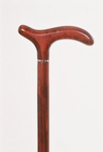 Walking cane Fayet teinté merisier
