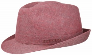 Hat Trilby Linen Stetson pink