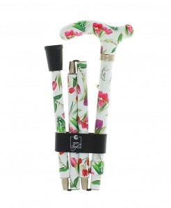 Walking cane foldable Fayet Tulips (86-96 cm)
