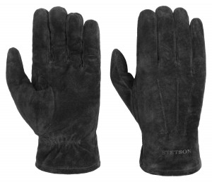 Winter leather beige gloves Stetson