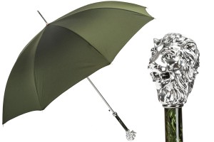Luxurious Umbrella Pasotti Silver Lion