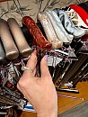 Vycházková hůl s nastavitelnou délkou Perlmutt vínová