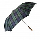 Deštník skládací luxusní il Marchesato Tartan a Bamboo
